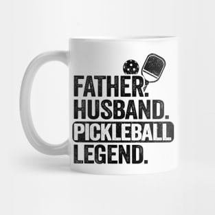 Father Husband Pickleball Legend Funny Pickleball Mug